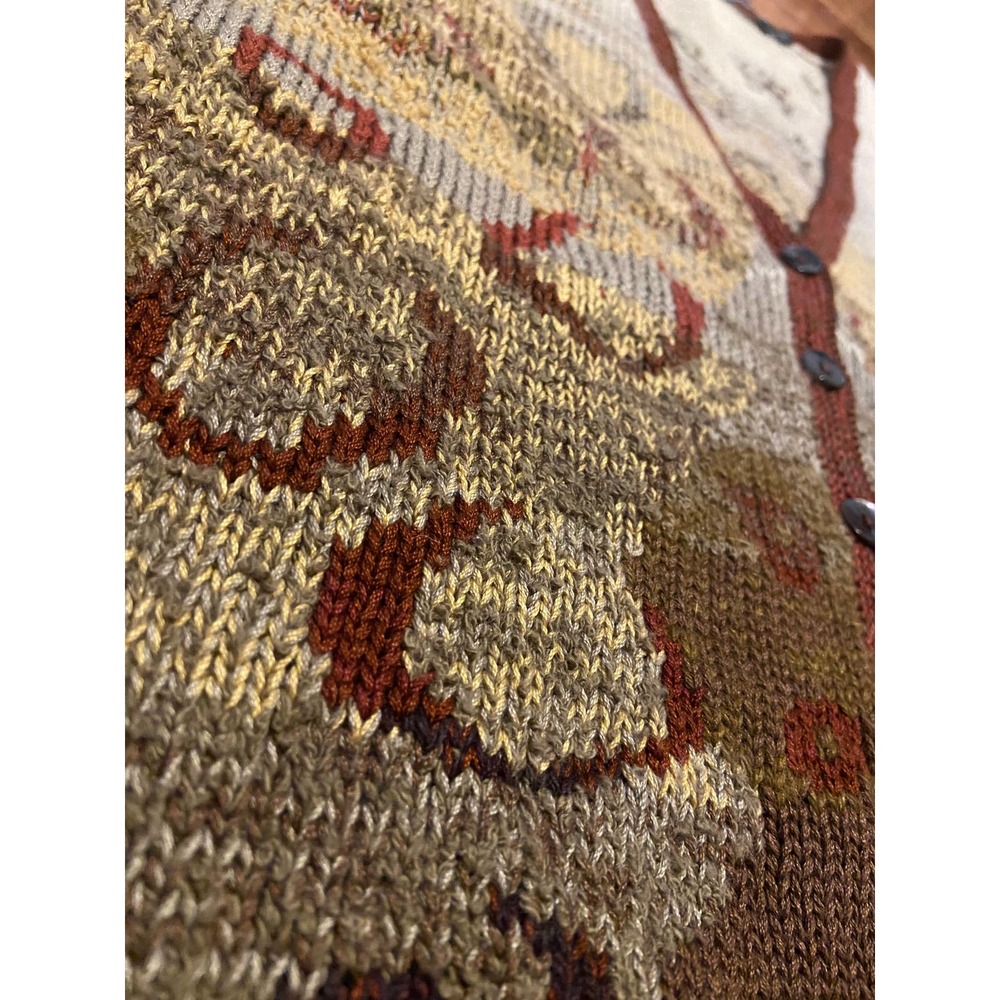 Peruvian Connection Sweater Multicolor Alpaca Cardigan XL - Picture 6 of 11